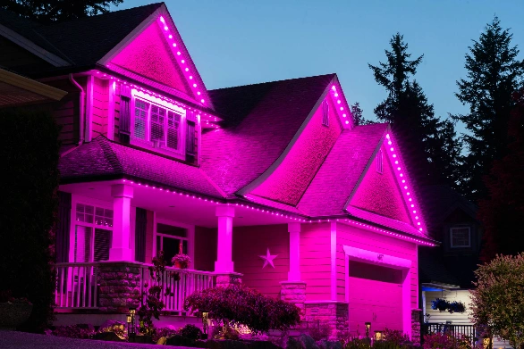 permanent outdoor lighting calgary - Leprechaun Lawns