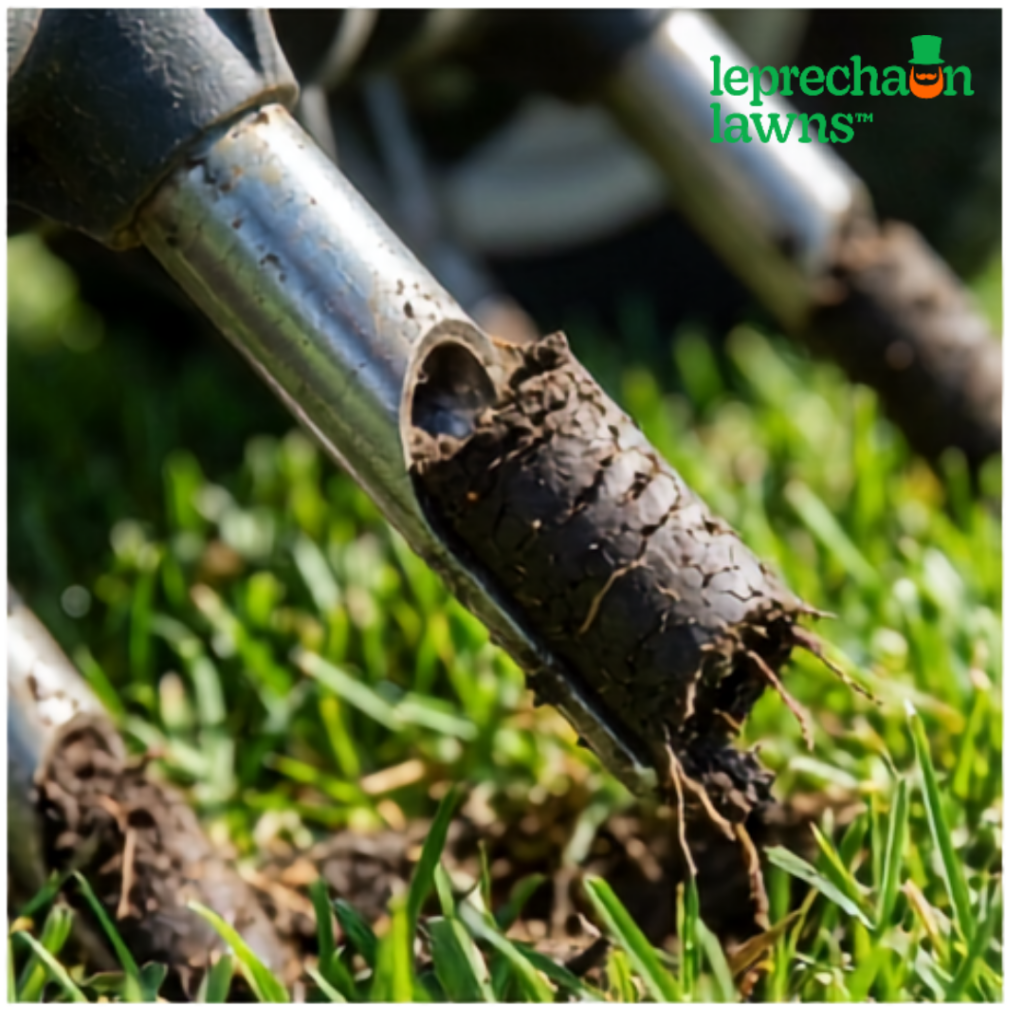 lawn aeration and power raking
