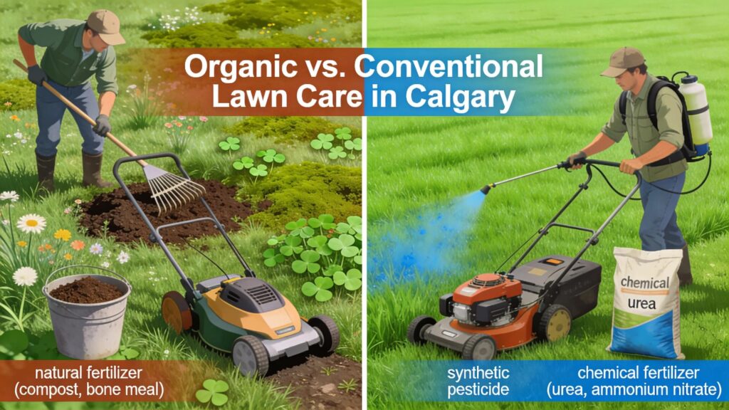 organic vs convential lawn care calgary draft